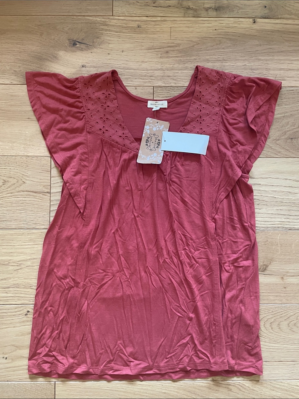 Mason & Belle dark orange Blouse made for Stitch Fix